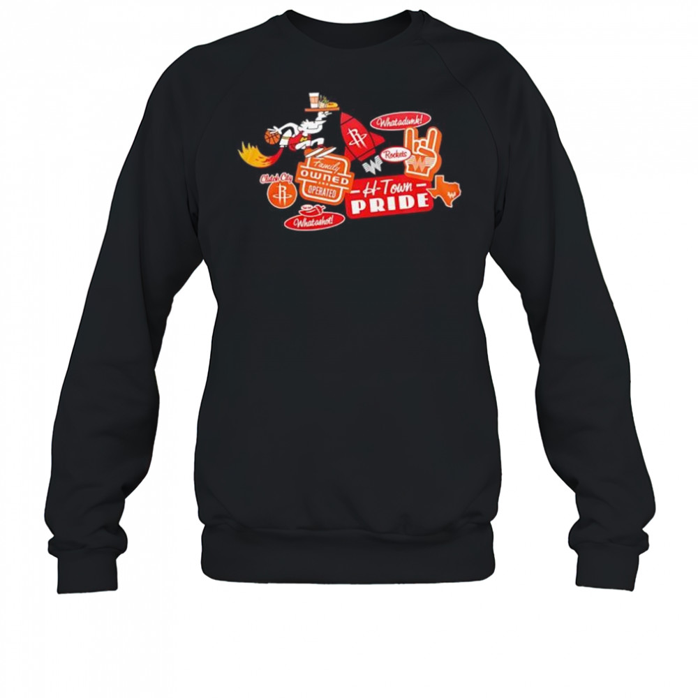 Houston Rockets x Whataburger H-town pride New Collection 2025 shirt Sweatshirt