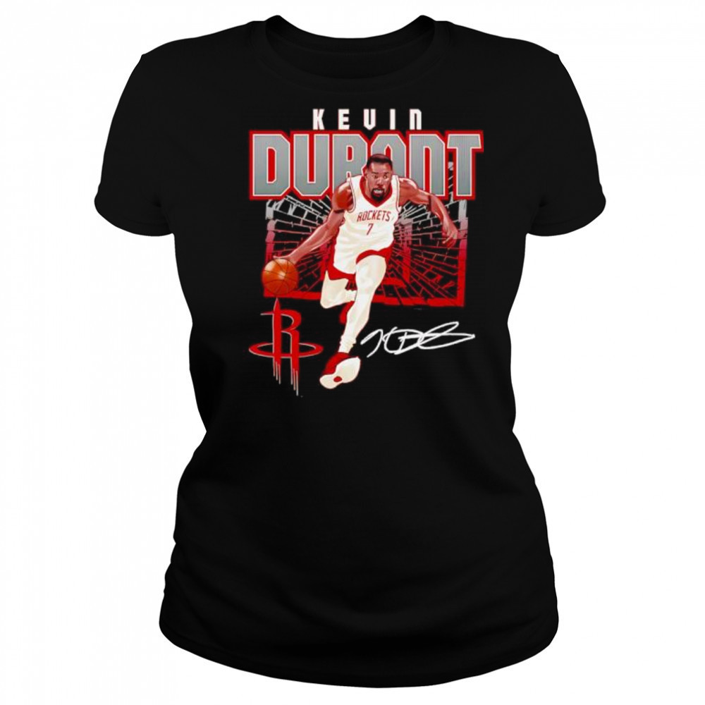 Kevin Durant Houston Rockets Shattered signature shirt Women's T-shirt