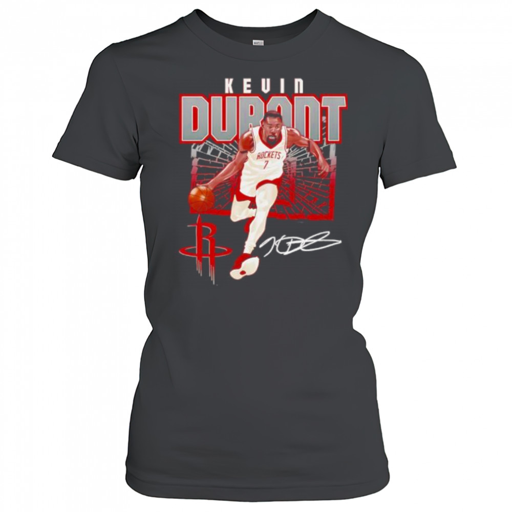 Kevin Durant Houston Rockets Shattered signature shirt Women's T-shirt