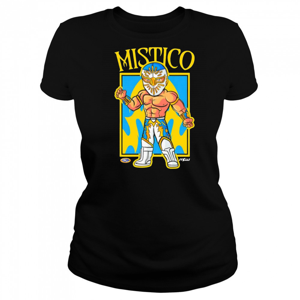 Mistico Mexican pro wrestler cartoon shirt Women's T-shirt