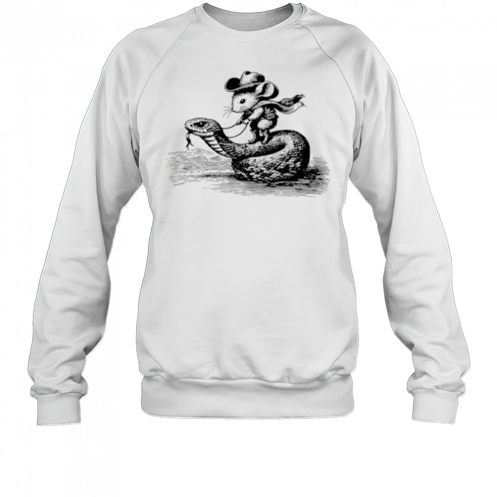 Mouse Cowboy on Snake shirt Sweatshirt