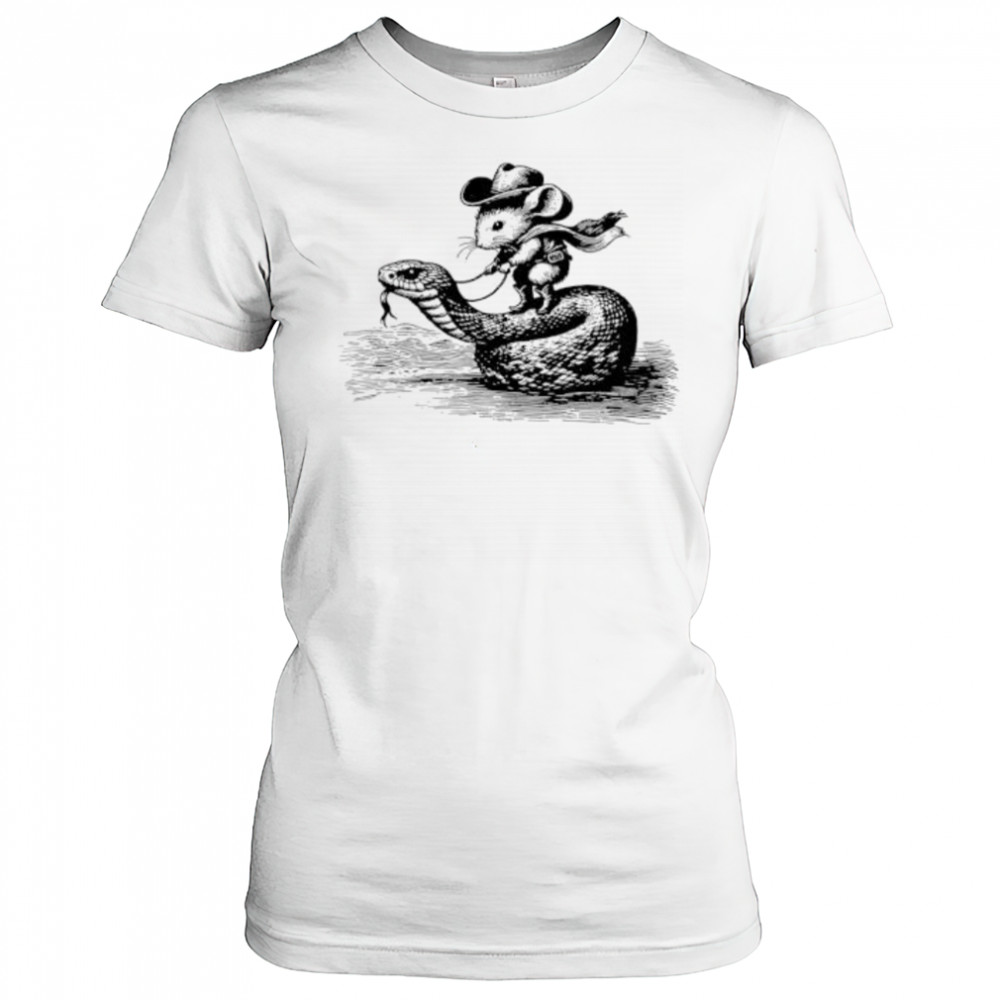 Mouse Cowboy on Snake shirt Women's T-shirt