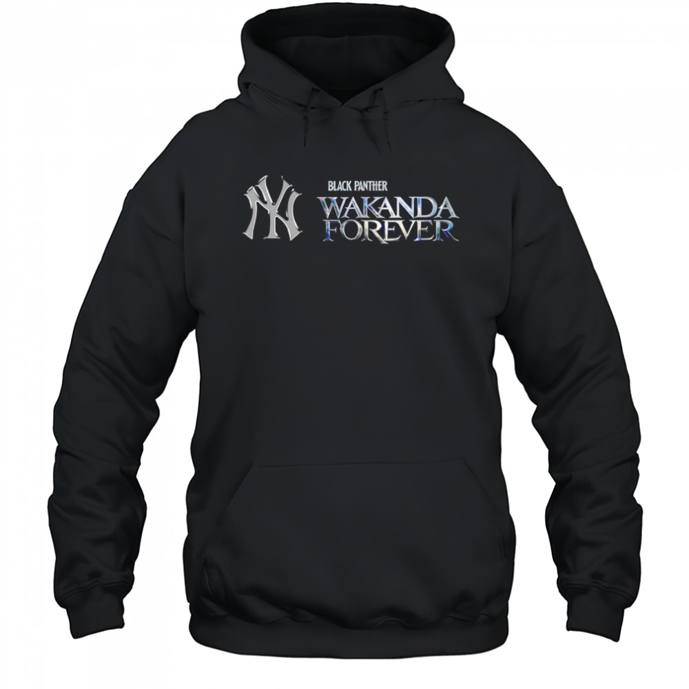 New York Yankees x Black Panther Baseball Wakanda Forever shirt Hoodie