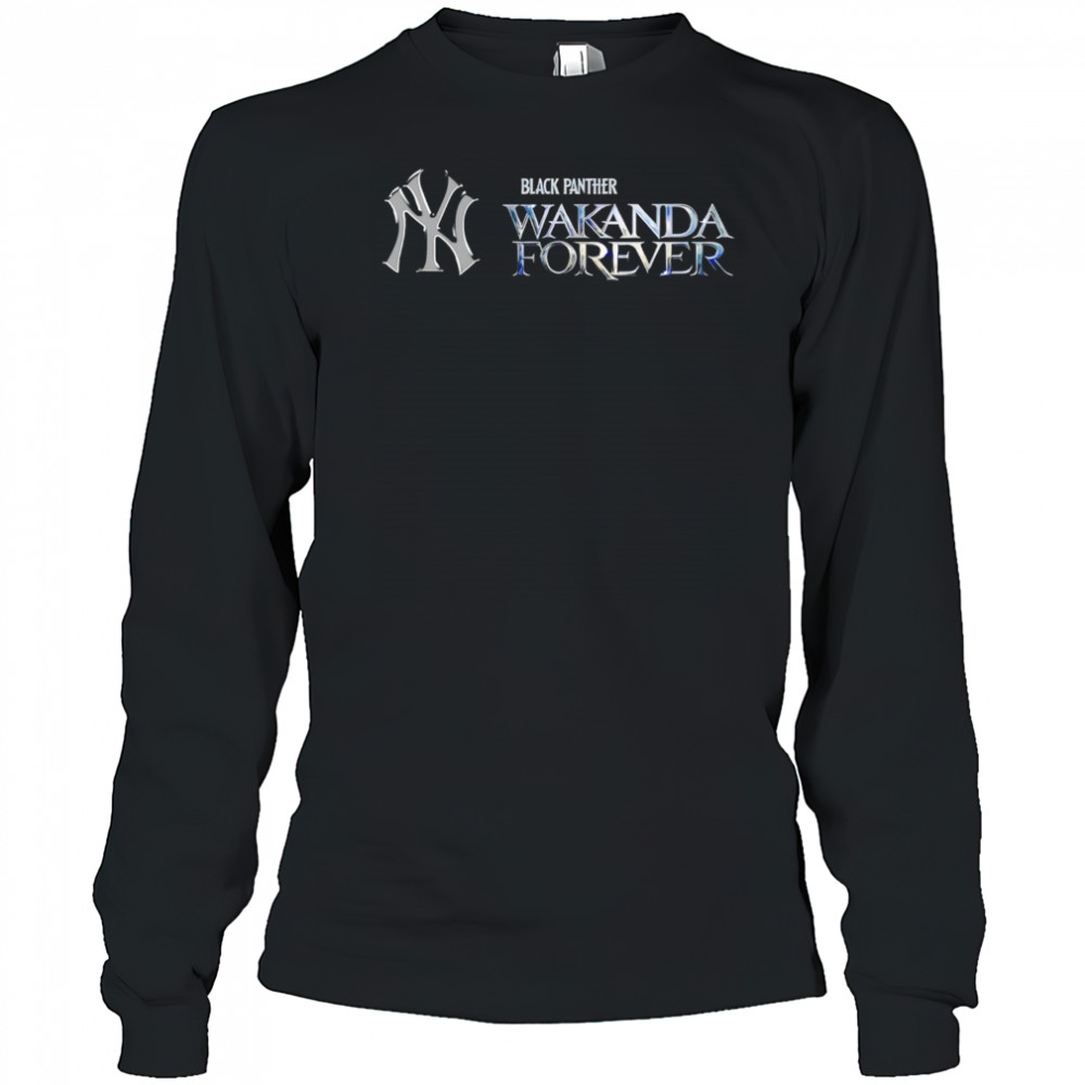New York Yankees x Black Panther Baseball Wakanda Forever shirt Long Sleeved