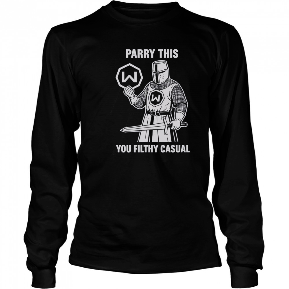Parry This You Filthy Casual Windscribe Logo T-Shirt Long Sleeved