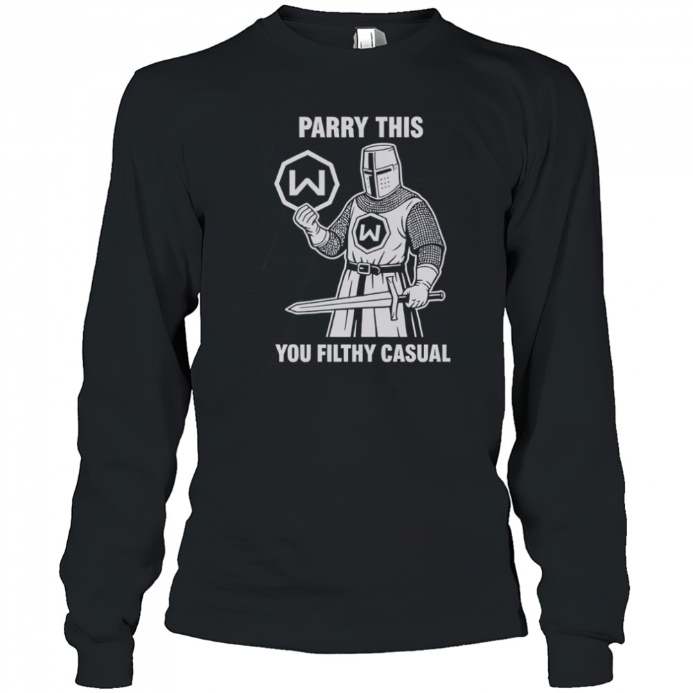Parry This You Filthy Casual Windscribe Logo T-Shirt Long Sleeved