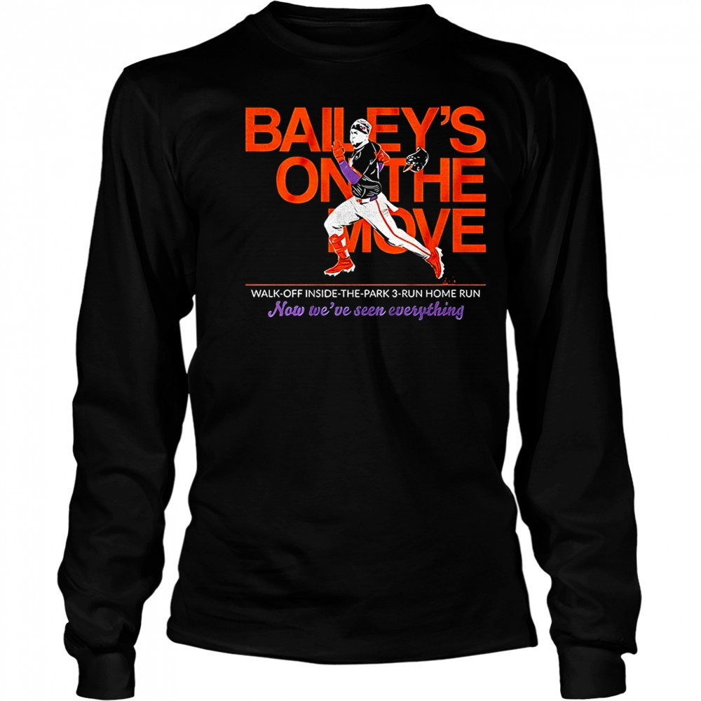 Patrick Bailey San Francisco Giants inside the park walk off shirt Long Sleeved