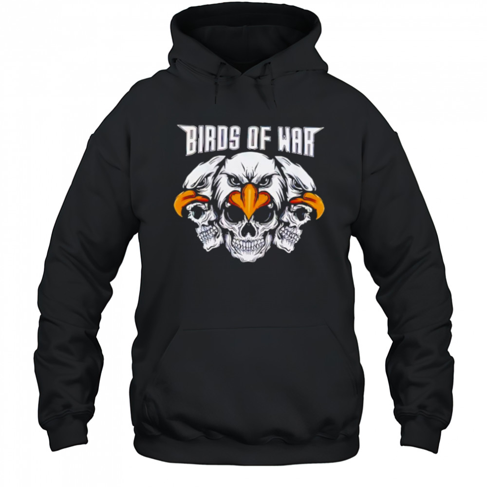 Philadelphia Eagles Birds Of War Skull shirt Hoodie