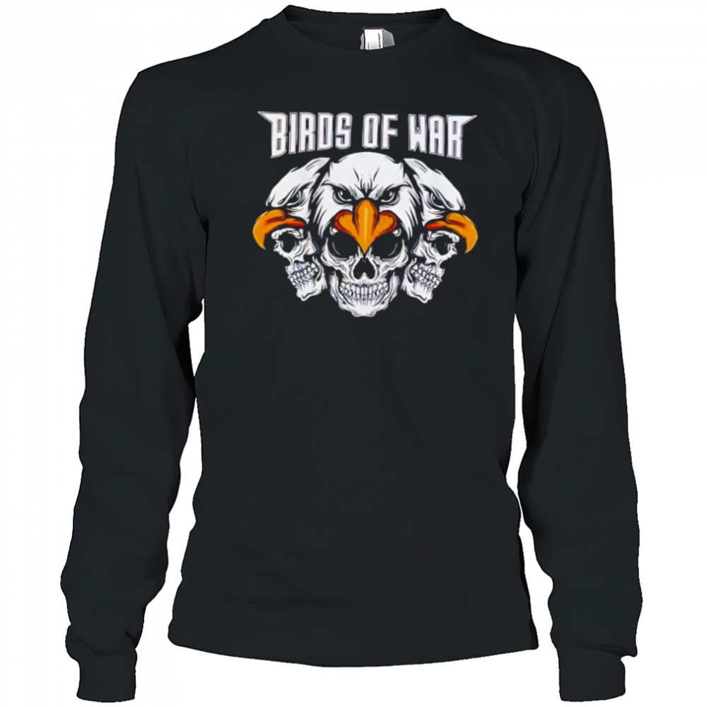 Philadelphia Eagles Birds Of War Skull shirt Long Sleeved
