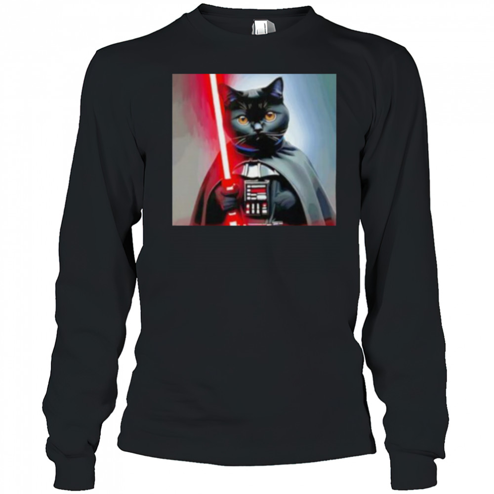 Planet cat Vader Star Wars shirt Long Sleeved