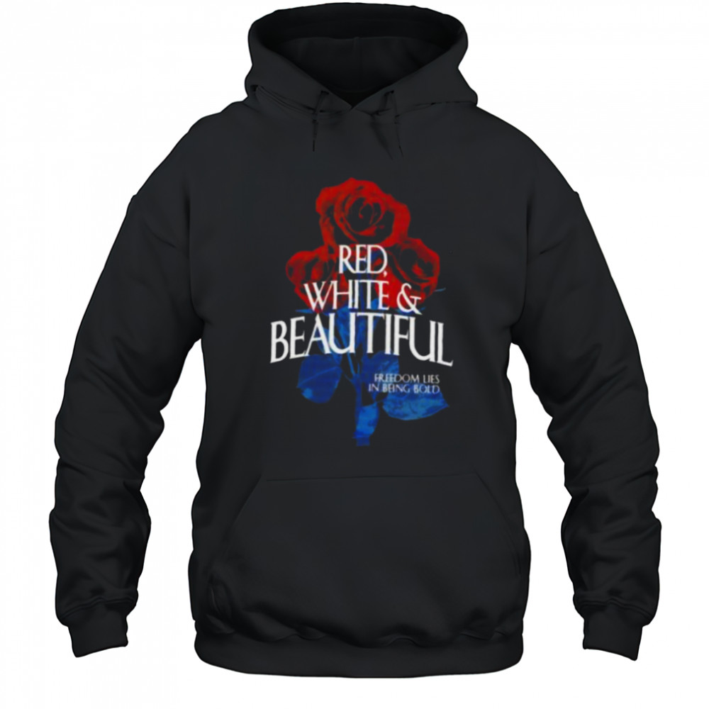 Red white and beautiful roses shirt Hoodie