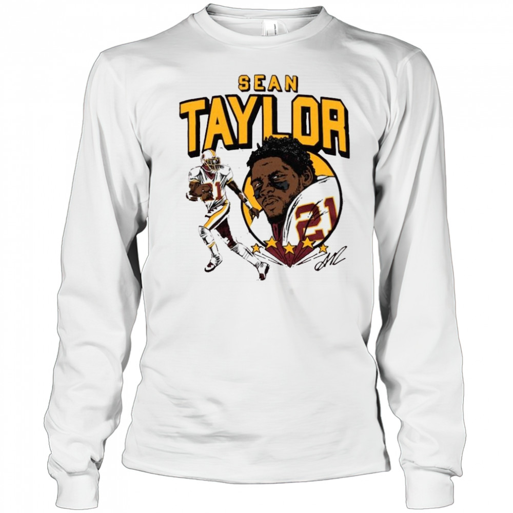 Sean Taylor Washington Commanders Caricature Retired Player Shirt Long Sleeved