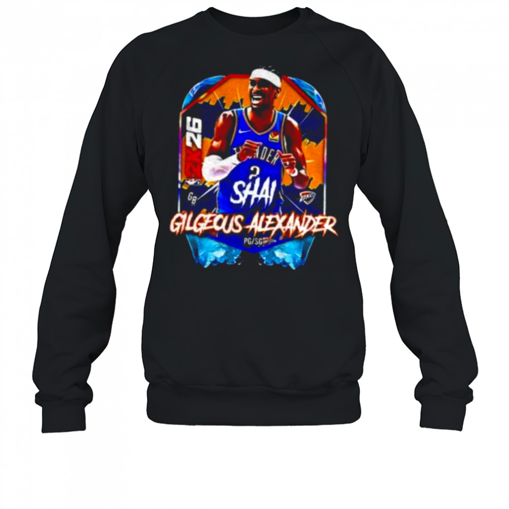 Shai Gilgeous Alexander OKC Thunder MVP Basketball NBA 2026 Basketball shirt Sweatshirt