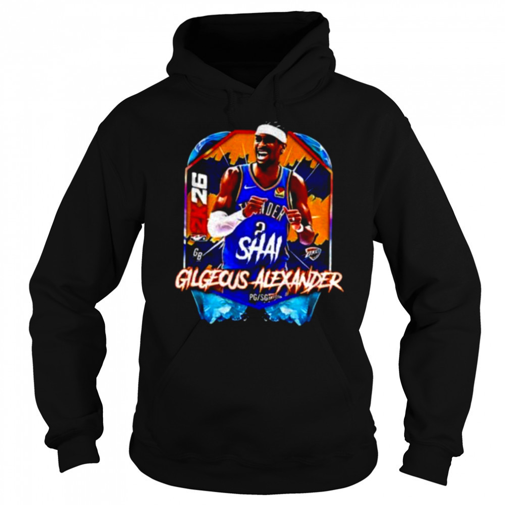Shai Gilgeous Alexander OKC Thunder MVP Basketball NBA 2026 Basketball shirt Sweatshirt