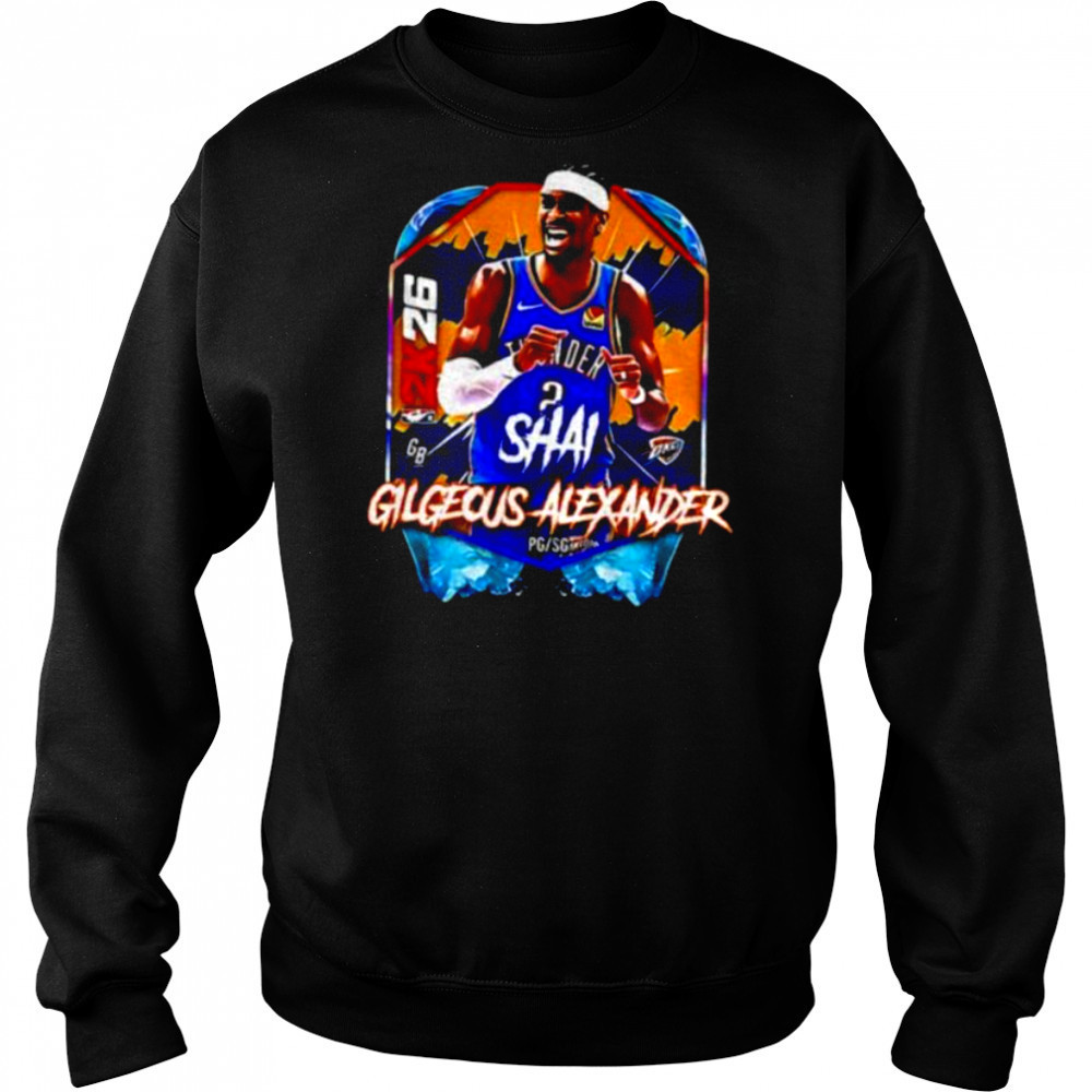 Shai Gilgeous Alexander OKC Thunder MVP Basketball NBA 2026 Basketball shirt Hoodie