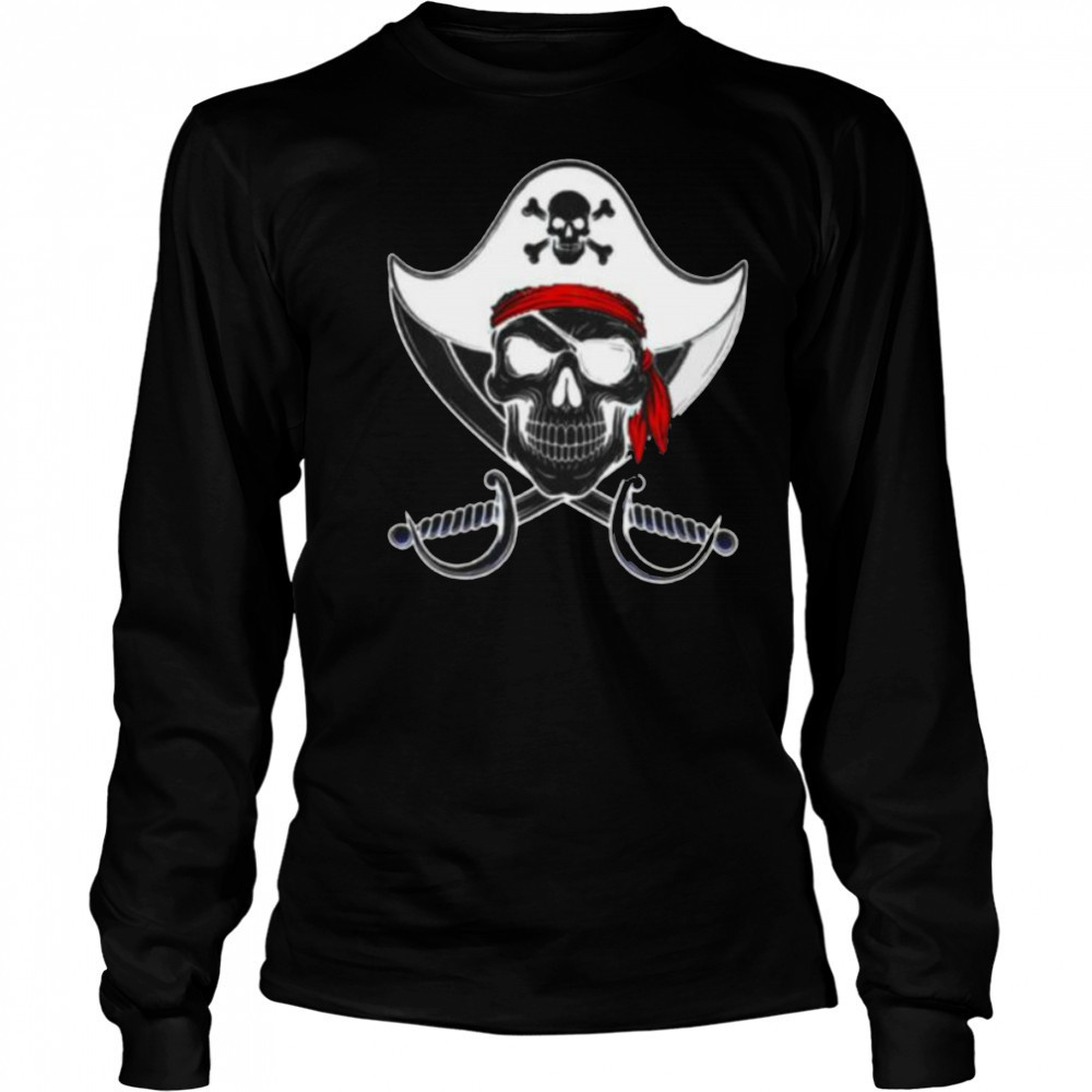 Skull Pirate shirt Long Sleeved