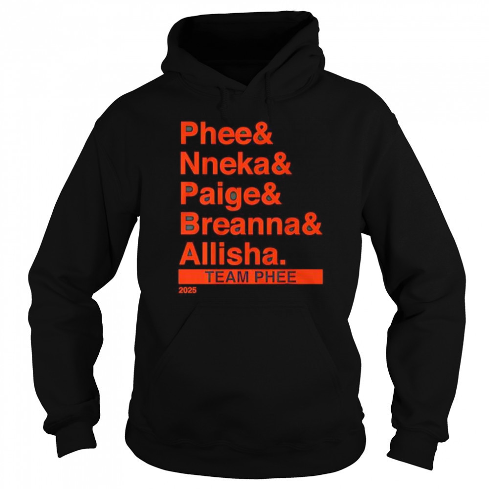 Team Phee Lineup Ampersand 2025 shirt Sweatshirt