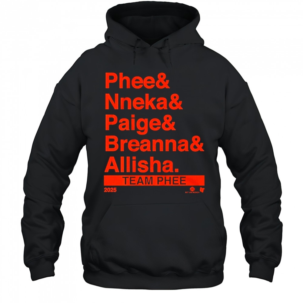 Team Phee Lineup Ampersand T-Shirt Hoodie