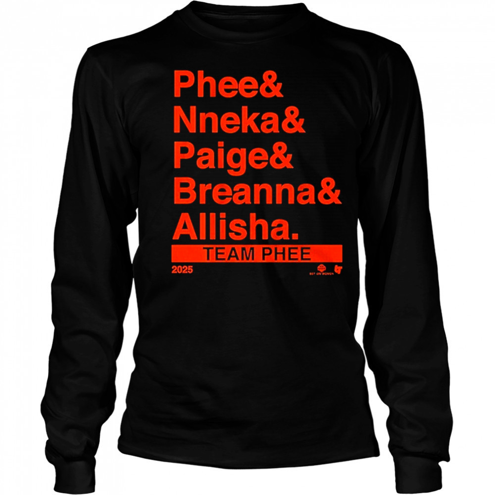 Team Phee Lineup Ampersand T-Shirt Long Sleeved