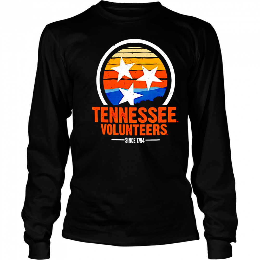 Tennessee Volunteers state flag landscape hyper local core shirt Long Sleeved