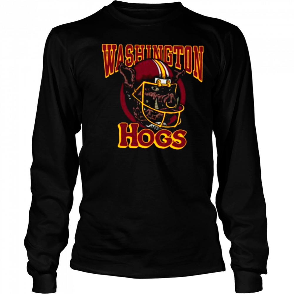 Washington Commanders Homage The Hogs Tri Blend Shirt Long Sleeved