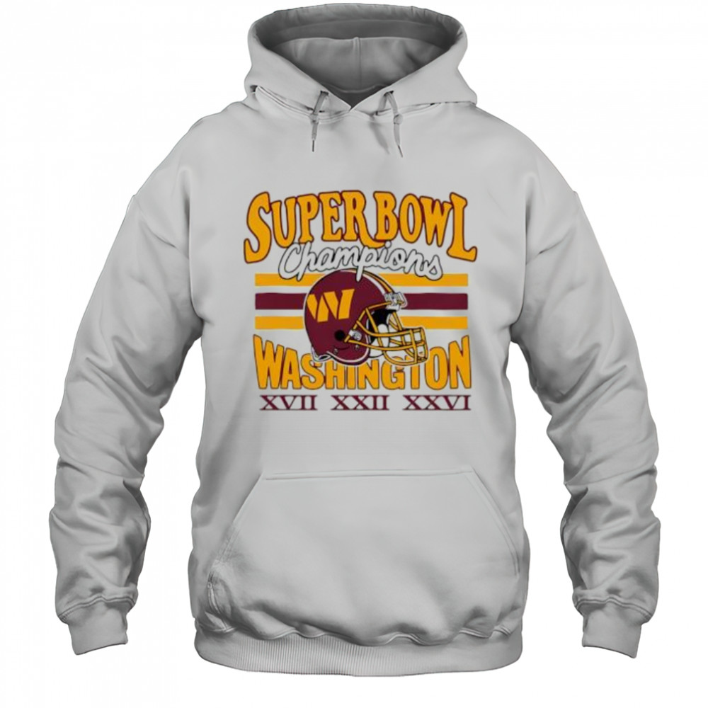 Washington Commanders Three-Time Super Bowl Champions shirt Hoodie