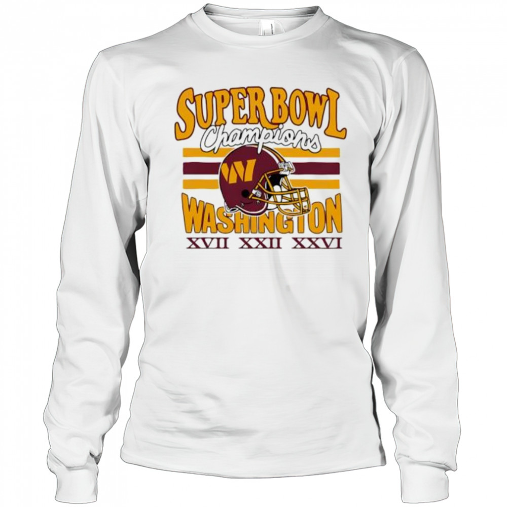 Washington Commanders Three-Time Super Bowl Champions shirt Long Sleeved