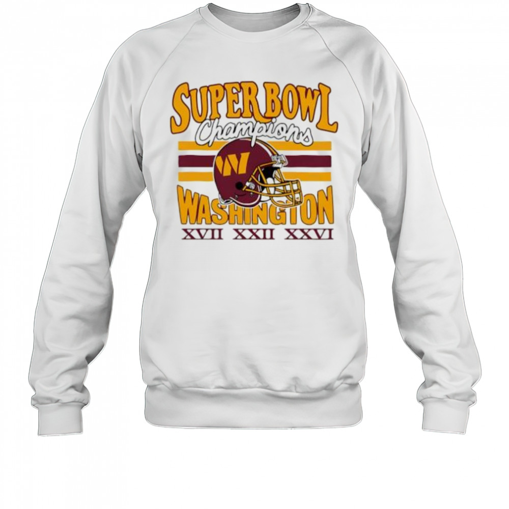 Washington Commanders Three-Time Super Bowl Champions shirt Sweatshirt