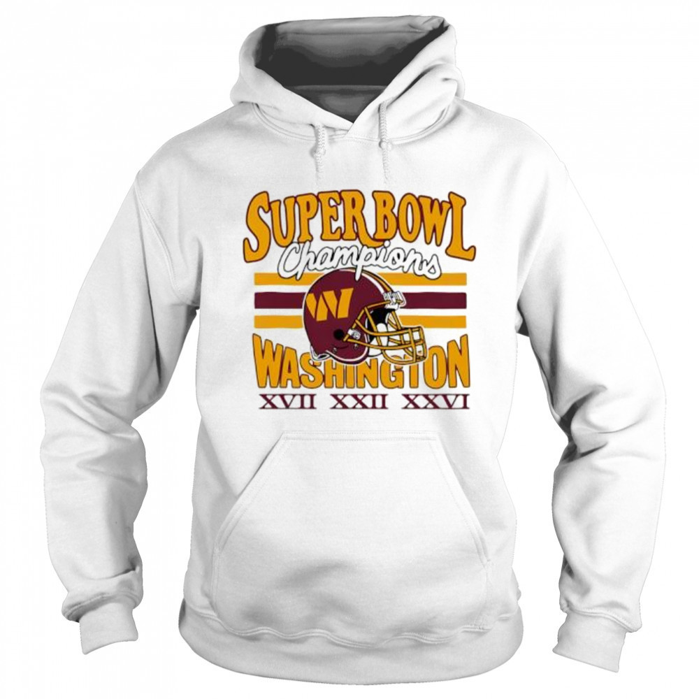 Washington Commanders Three-Time Super Bowl Champions shirt Sweatshirt