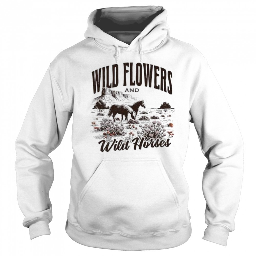 Wild flowers and Wild Horses vintage shirt Sweatshirt