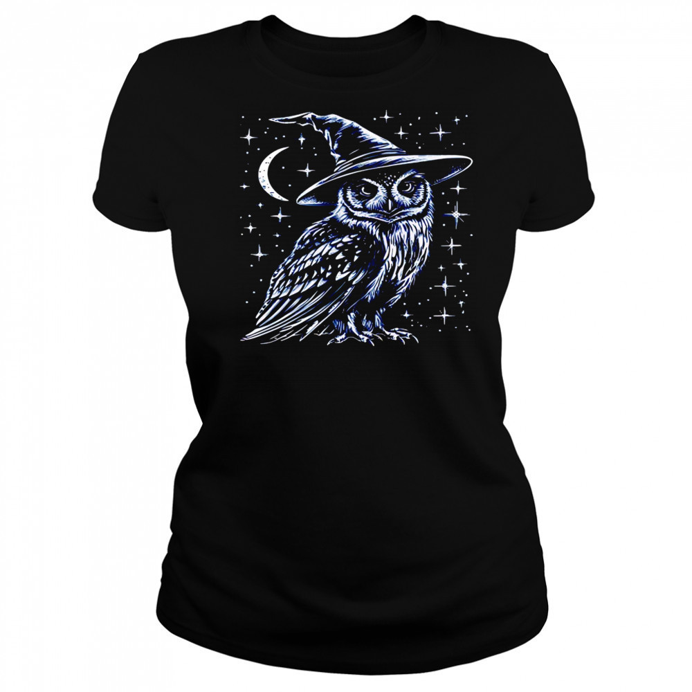 Wizard owl witchy cottagecore Halloween shirt Women's T-shirt