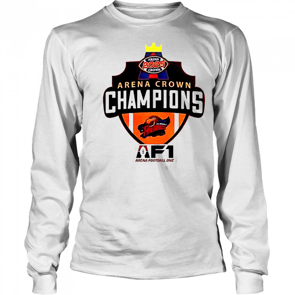 Albany Empire 2025 Arenabowl Champions F1 T-Shirt Long Sleeved