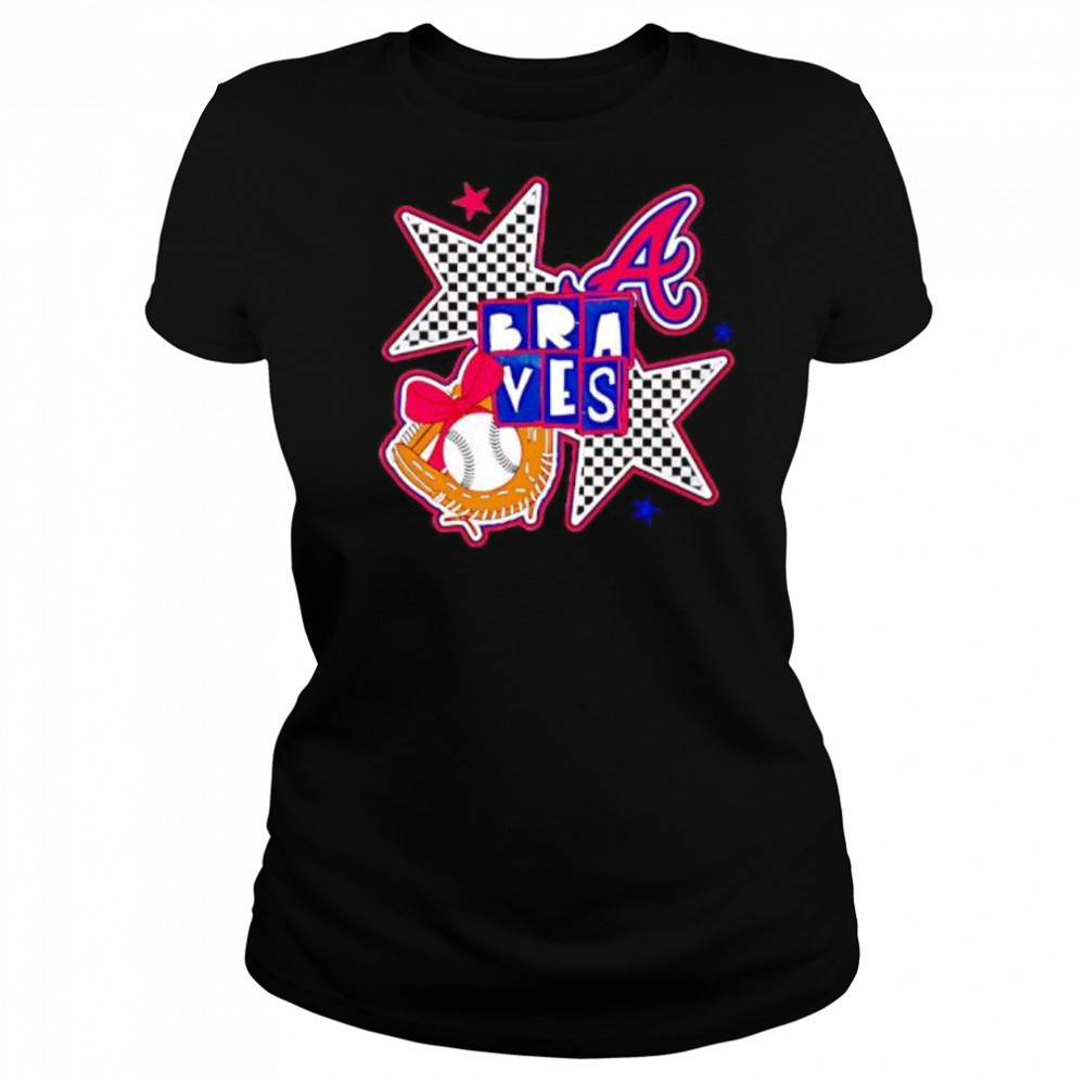 Atlanta Braves Checkered Stars shirt Women's T-shirt