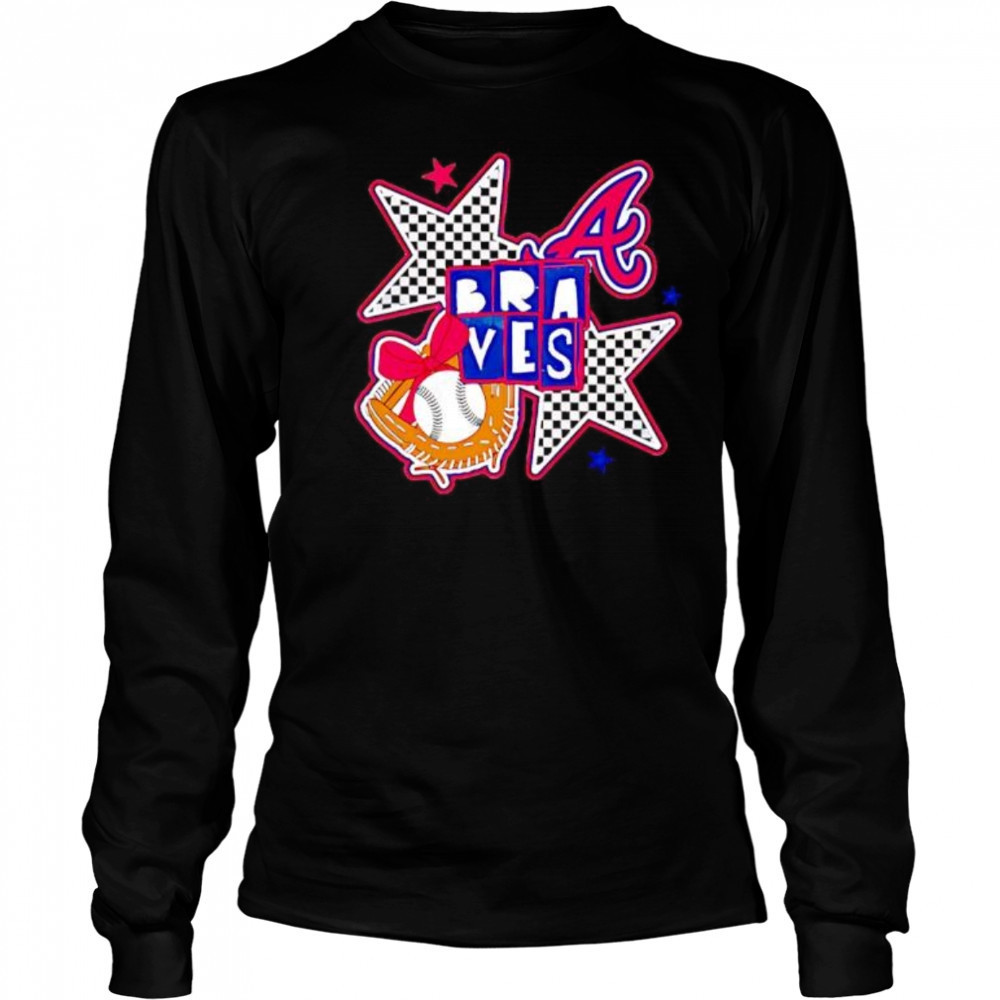 Atlanta Braves Checkered Stars shirt Long Sleeved