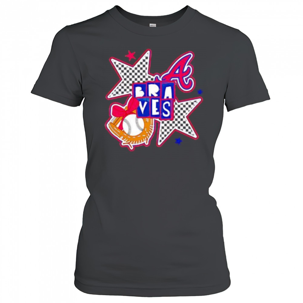 Atlanta Braves Checkered Stars shirt Women's T-shirt