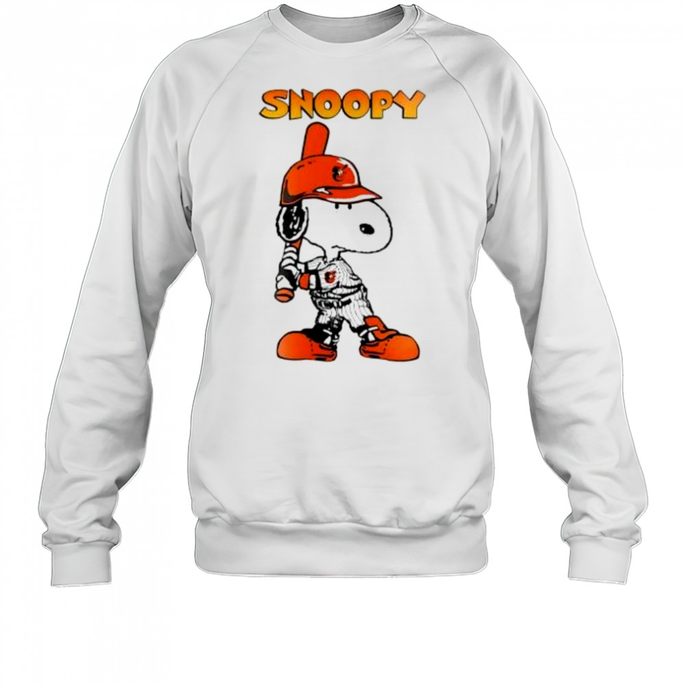 Baltimore Orioles Snoopy player shirt Sweatshirt
