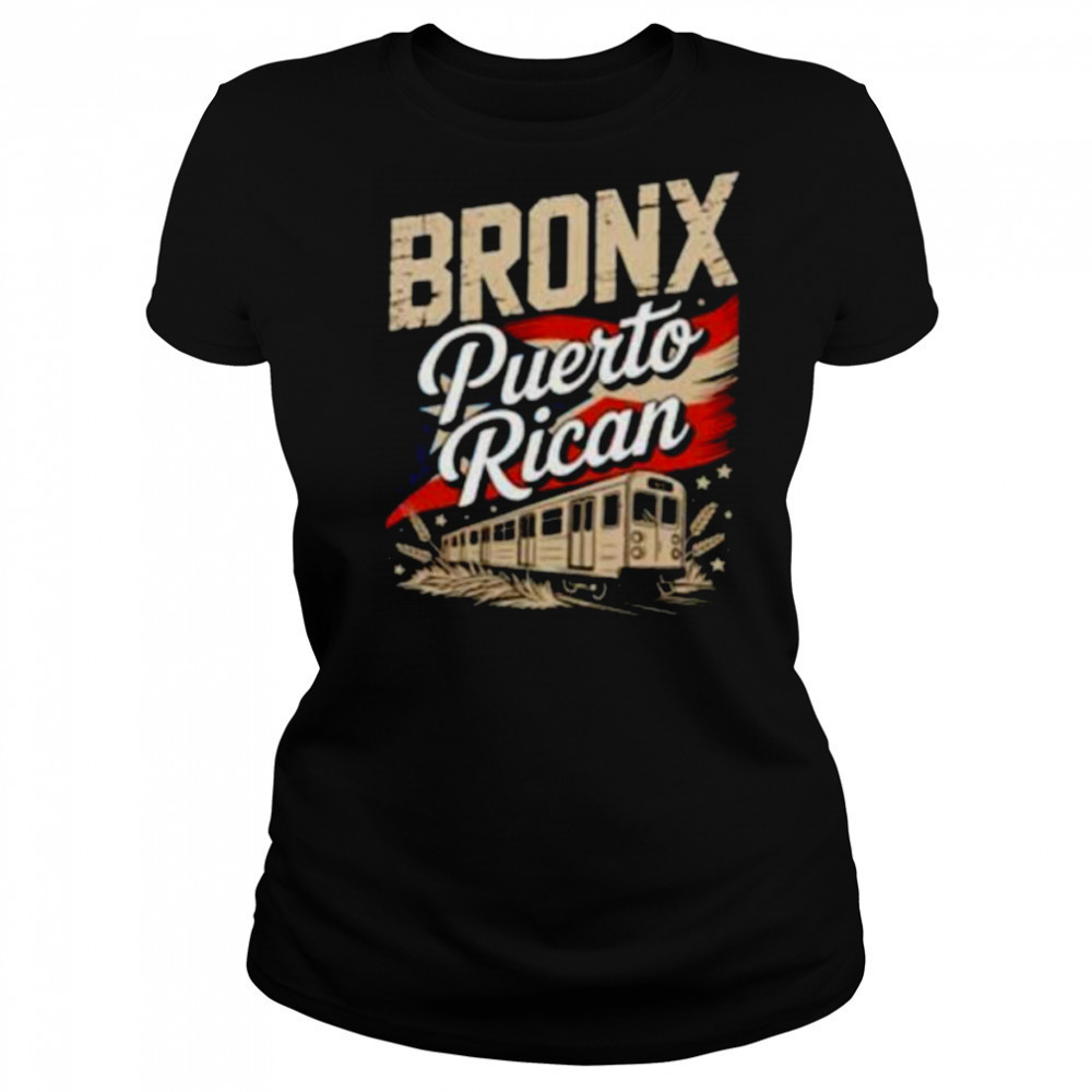 Bronx Puerto Rican Heritage Subway Train Vintage Urban Pride Pullover Shirt Women's T-shirt