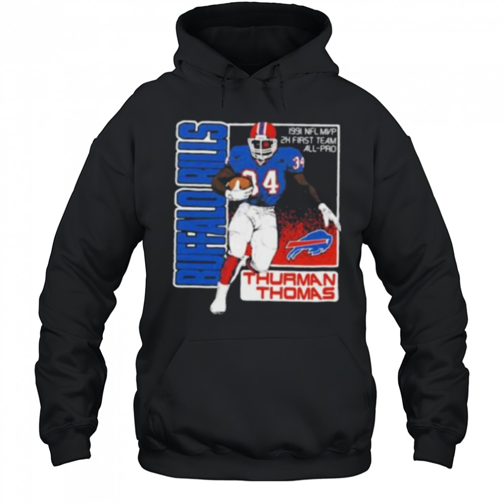 Buffalo Bills Thurman Thomas 1991 NFL MVP 2x first team All Pro Shirt Hoodie