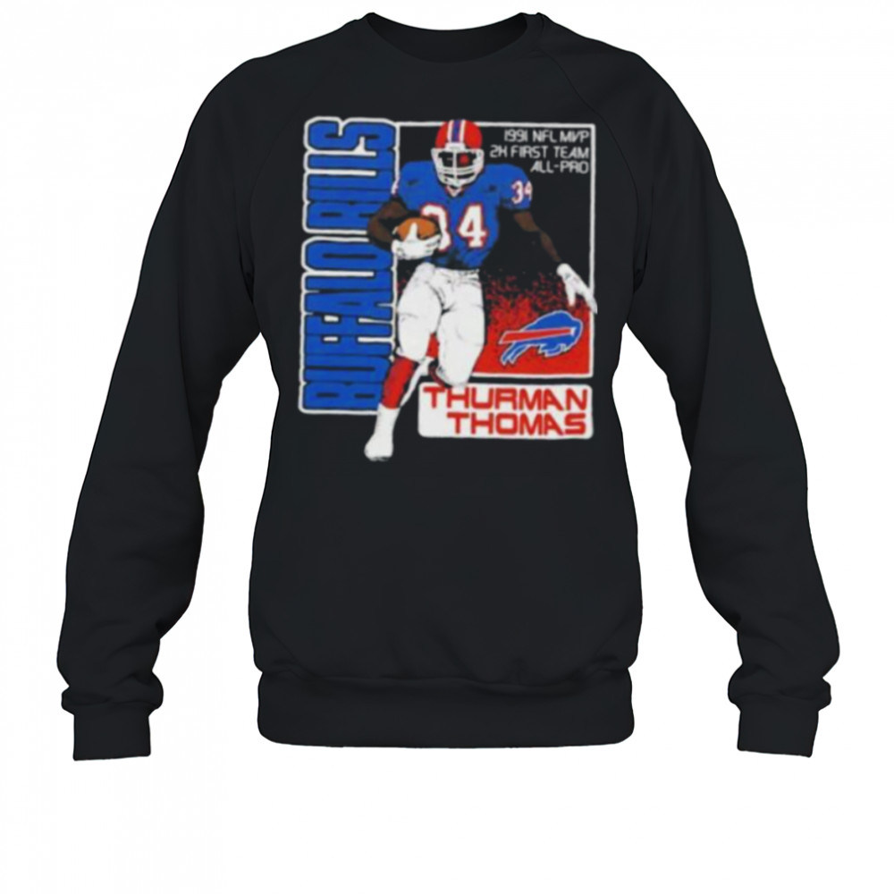 Buffalo Bills Thurman Thomas 1991 NFL MVP 2x first team All Pro Shirt Sweatshirt