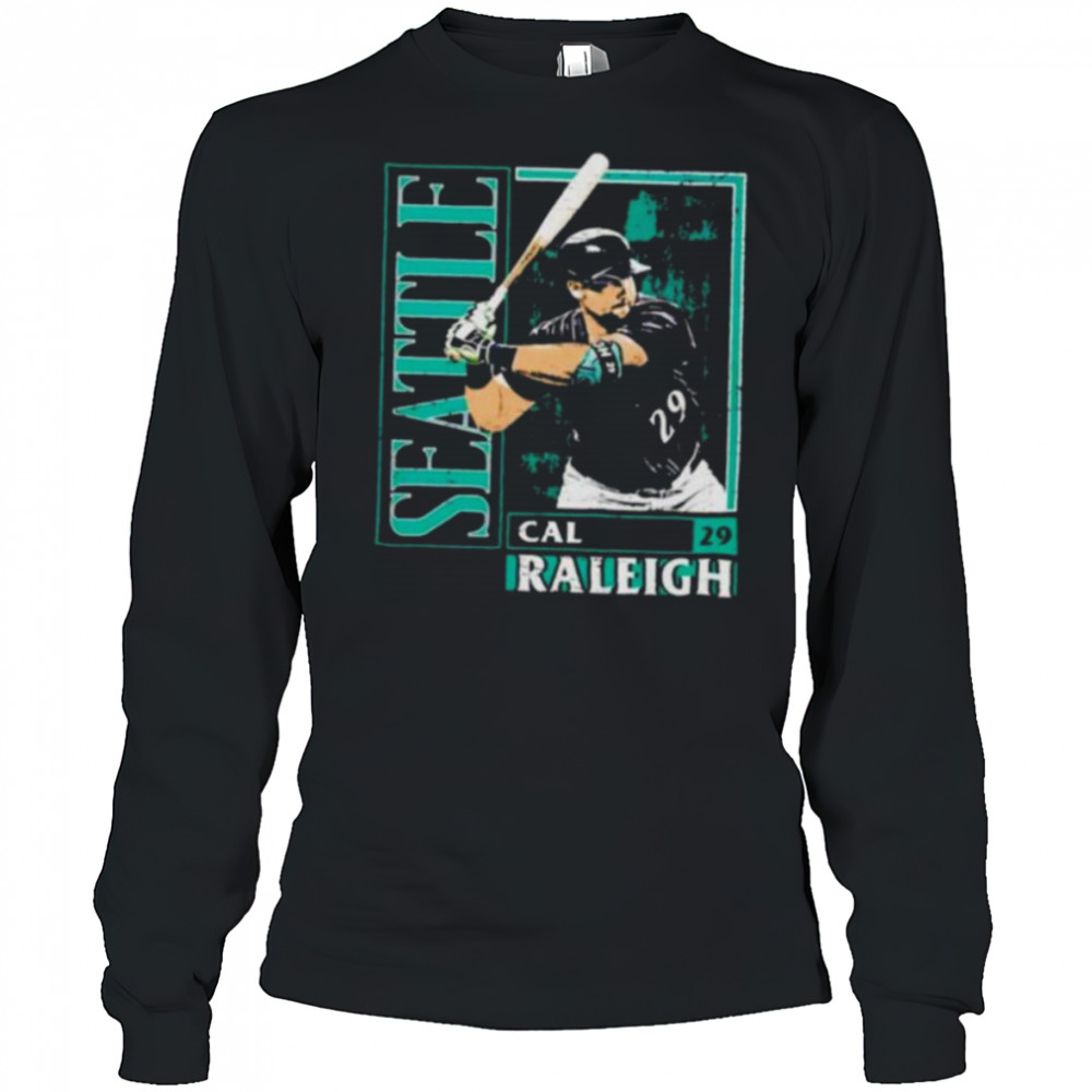Cal Raleigh card style Seattle Mariners Shirt Long Sleeved