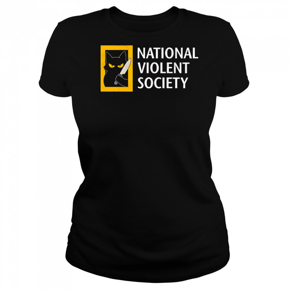 Cat National violent society shirt Women's T-shirt