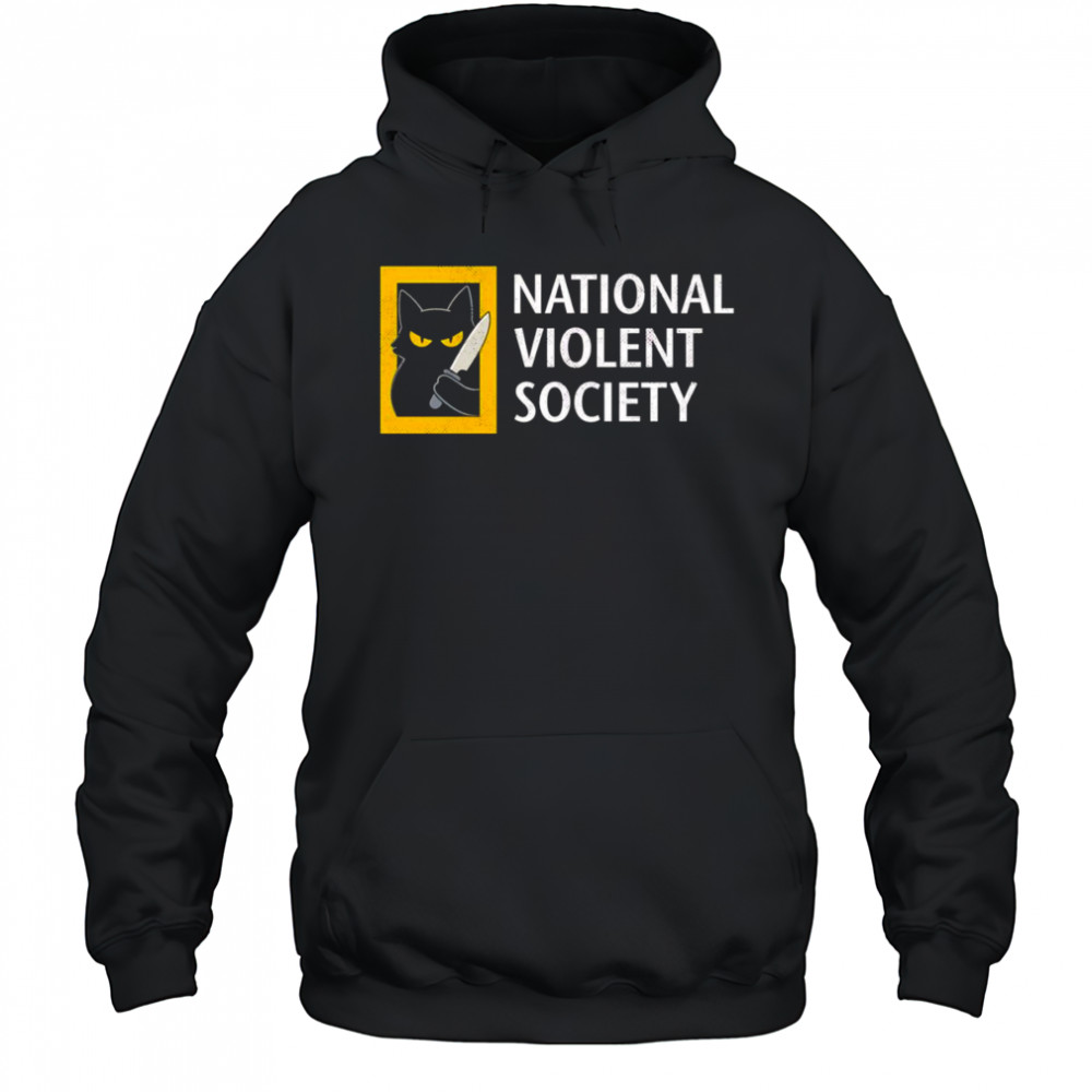 Cat National violent society shirt Hoodie