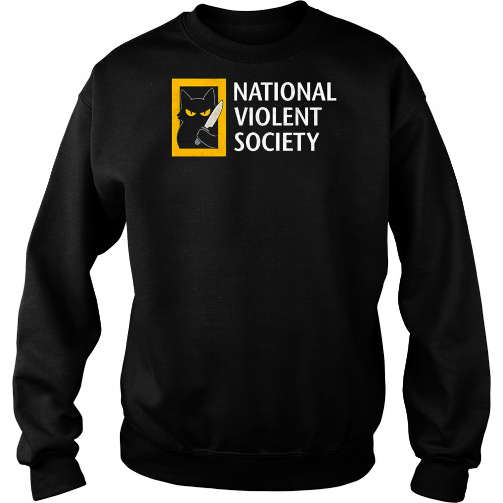 Cat National violent society shirt Hoodie