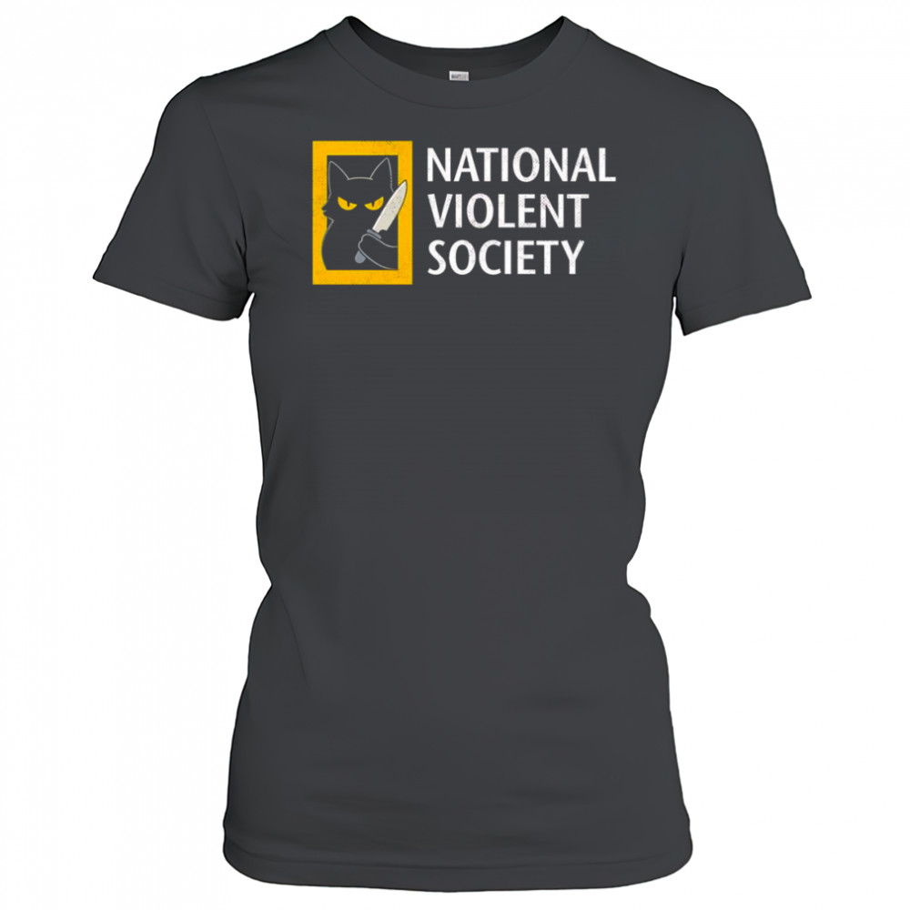 Cat National violent society shirt Women's T-shirt