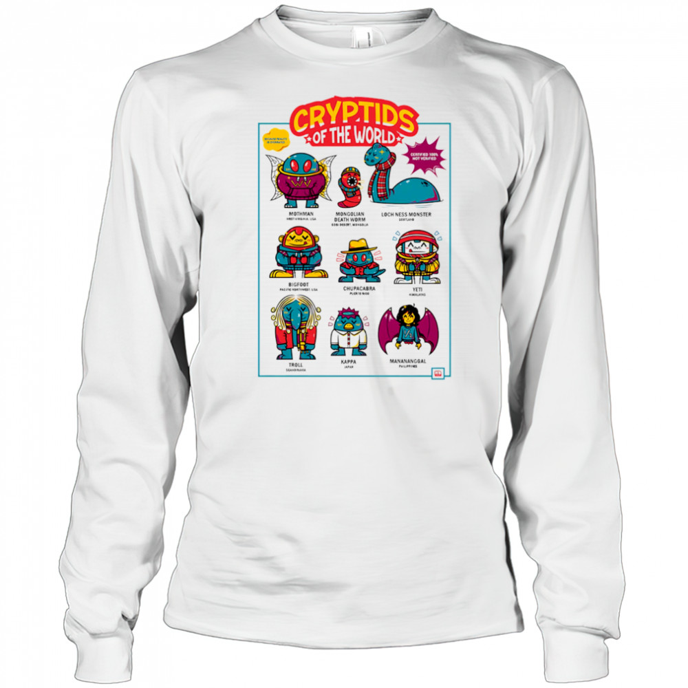 Cryptids of the world shirt Long Sleeved
