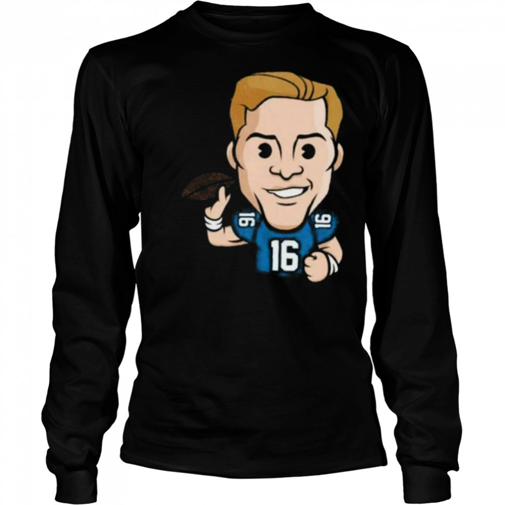 Detroit Lions Jared Goff Emoji Washed Oversized Vintage Men’s Shirt Long Sleeved
