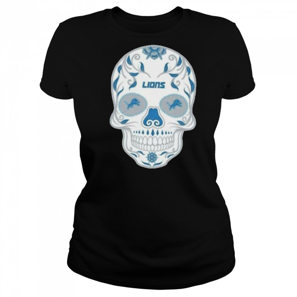 Detroit Lions Skull Printed Vintage Men’s Oversized Shirt Women's T-shirt