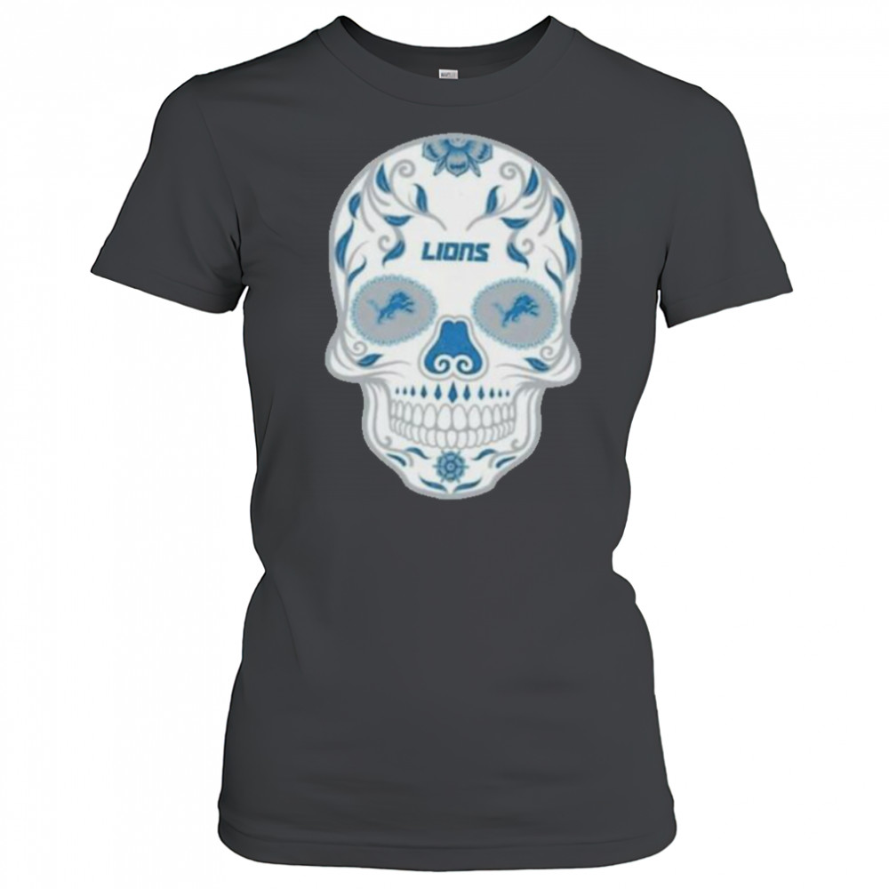 Detroit Lions Skull Printed Vintage Men’s Oversized Shirt Women's T-shirt