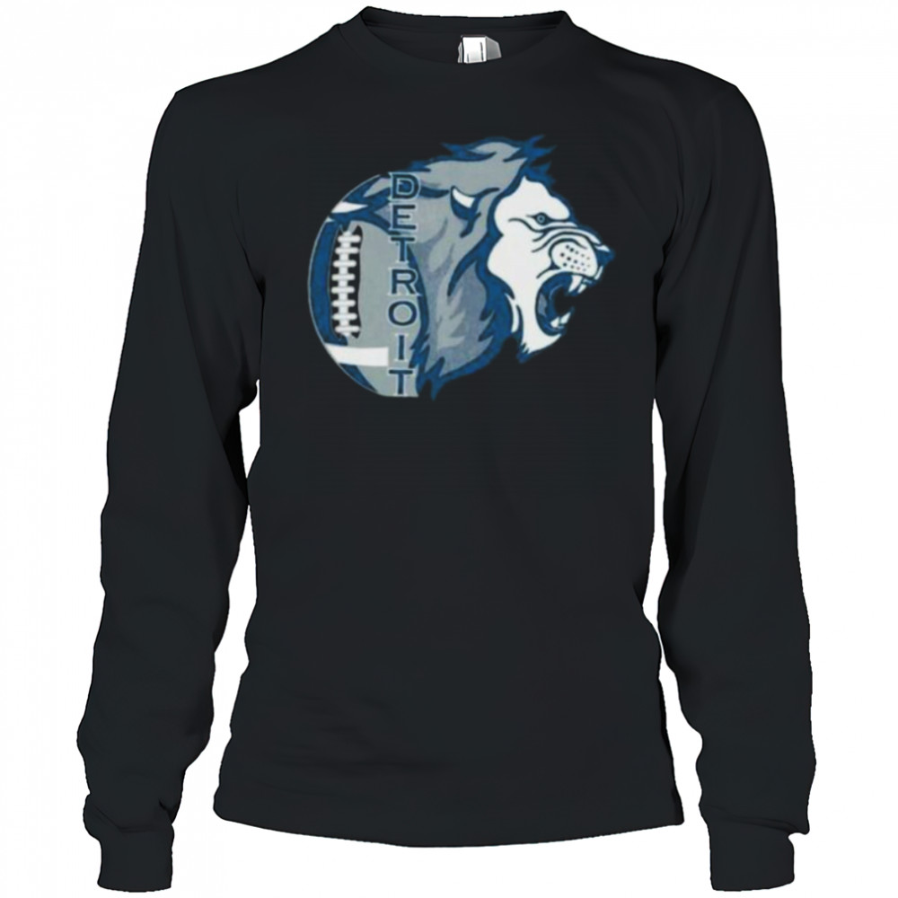 Detroit Lions Washed Oversized Vintage Men’s Shirt Long Sleeved