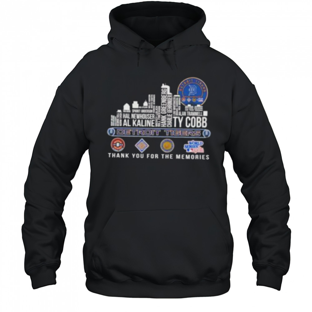 Detroit Tigers 2025 thank you for the memories players names city skyline Shirt Hoodie